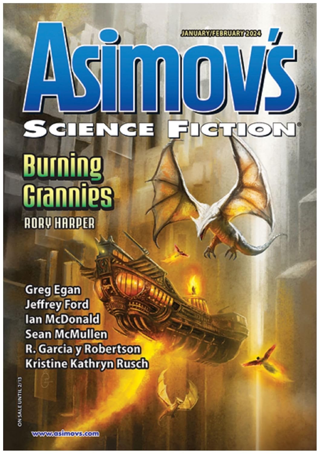 Asimov's Science Fiction Magazine, January-February 2024 - BigGreenBear.com Magazine 14.89 USD Big Green Bear