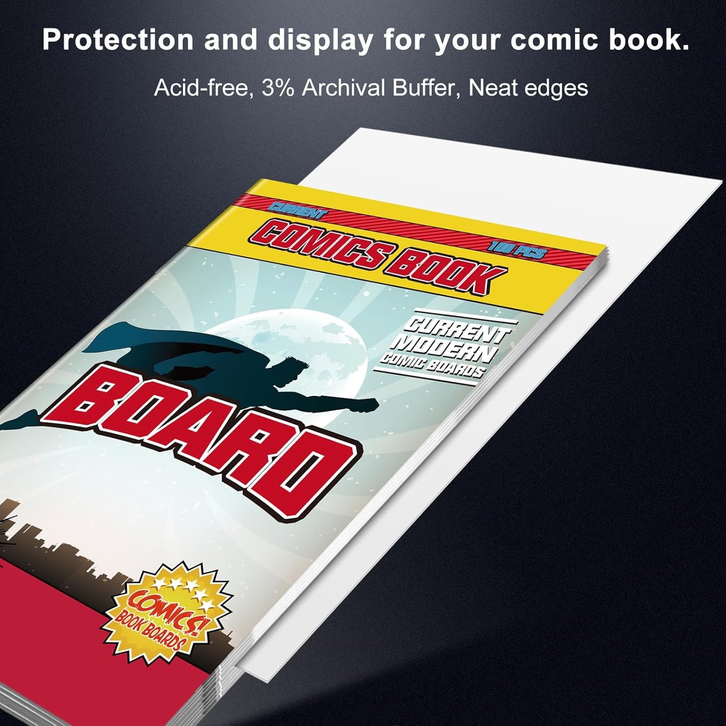 200ct Current Comic Book Boards, KKU 29 pt Acid Free Comic Book Backing Boards - BigGreenBear.com Comic 25.35 USD Big Green Bear