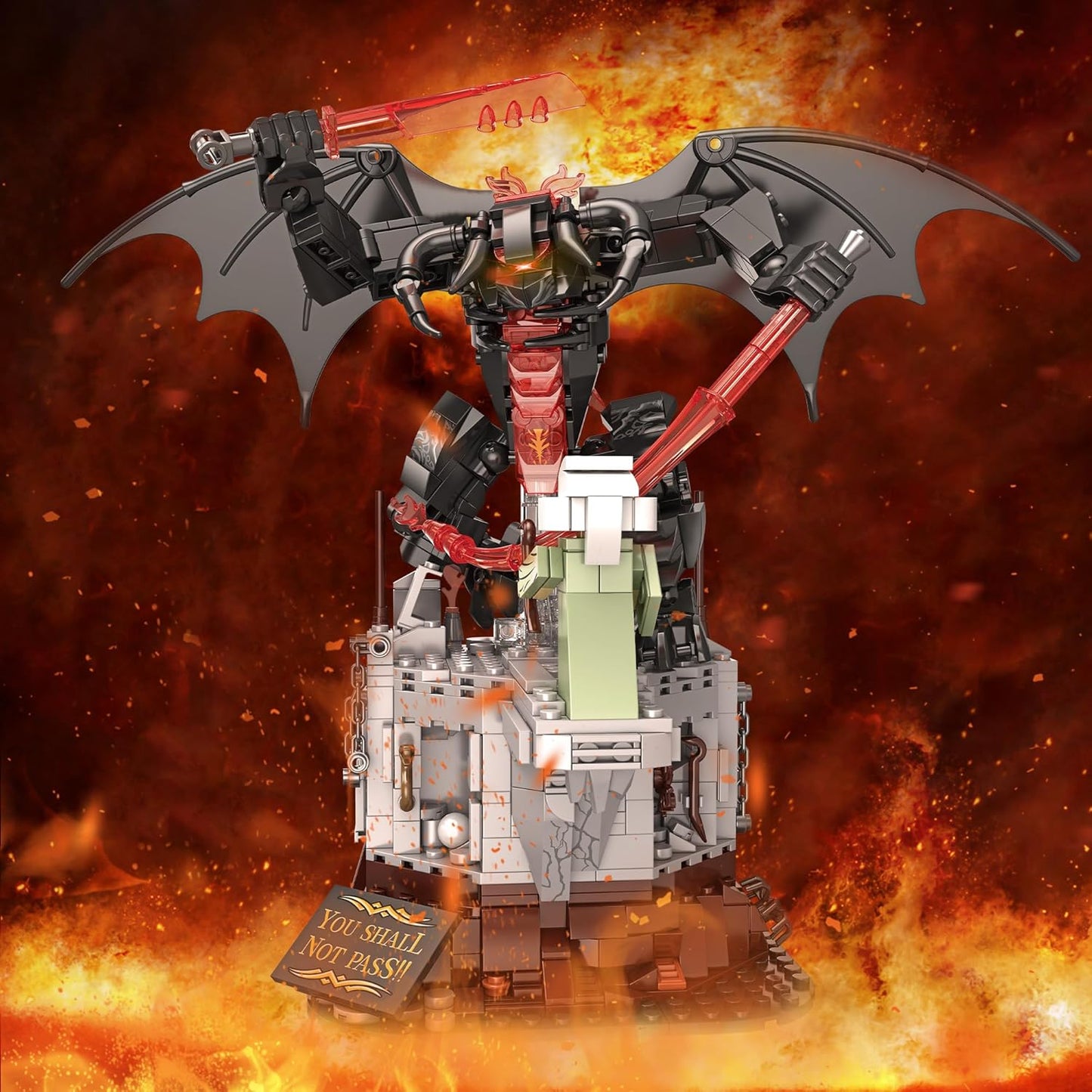 988PCS Magic Rings Battle Construction Building Set, Guardian Showdown Dark Lord Monsters - BigGreenBear.com Building Toys 49.99 USD Big Green Bear