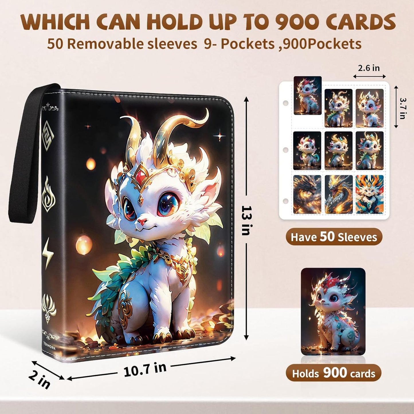 Card Binder for Pokemon Cards 9-pocket 900 Pockets - BigGreenBear.com Pokemon card 44.35 USD Big Green Bear