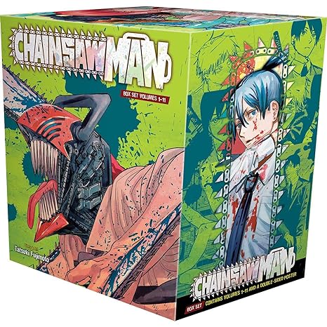 Chainsaw Man Box Set: Includes volumes 1-11 Paperback -  BigGreenBear.com Comic 69.99 USD Big Green Bear