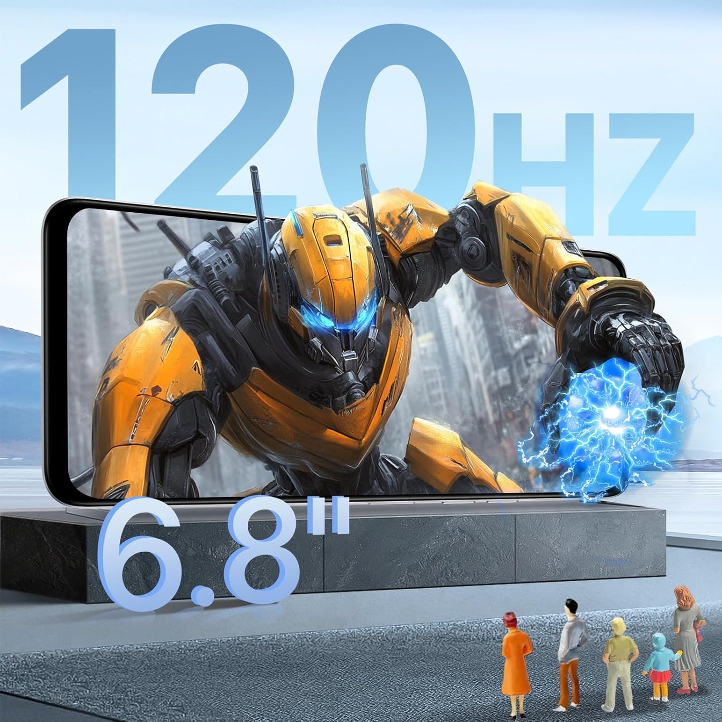 UMIDIGI Note 100 5G Cell Phone, Android 14 Unlocked Phones, 12(6+6) GB+128GB/TF 1TB Expend