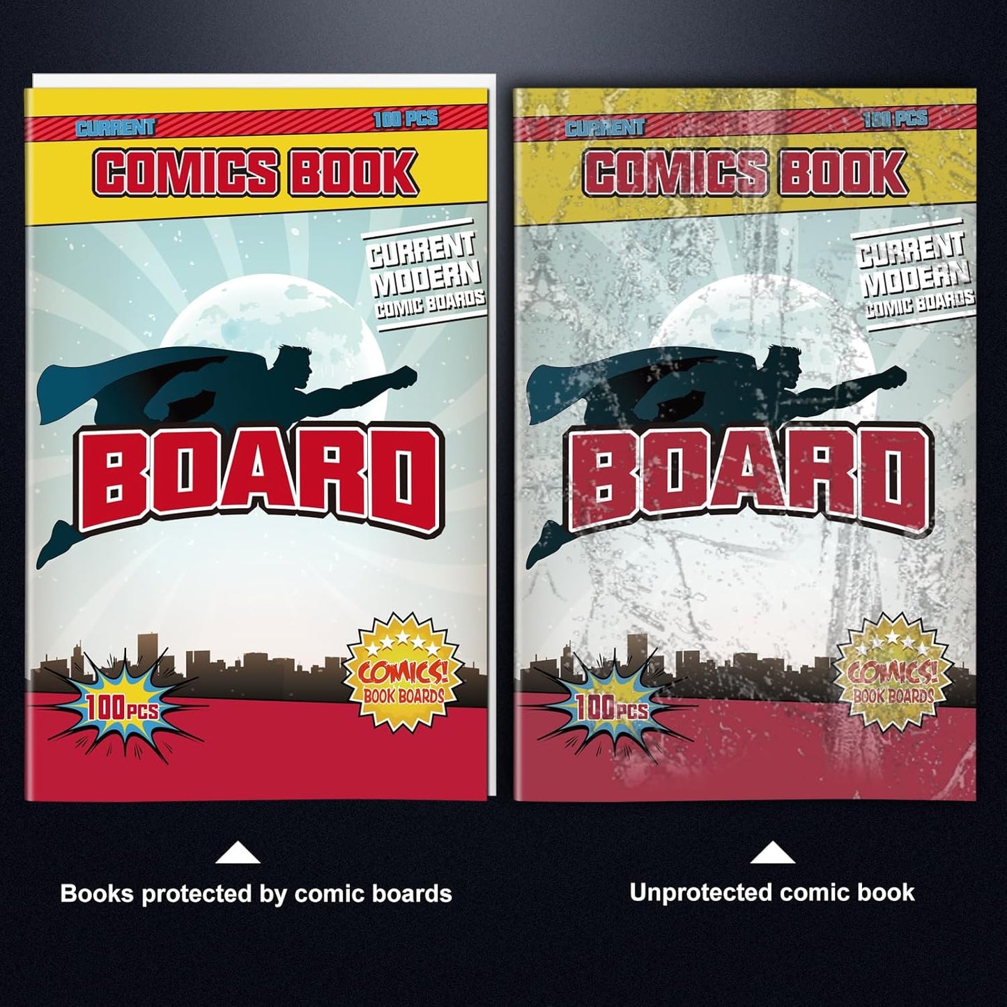 200ct Current Comic Book Boards, KKU 29 pt Acid Free Comic Book Backing Boards - BigGreenBear.com Comic 25.35 USD Big Green Bear