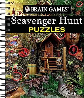 Brain Games - Scavenger Hunt Puzzles: Spiral-bound - Big Green Bear 9.50 USD Big Green Bear