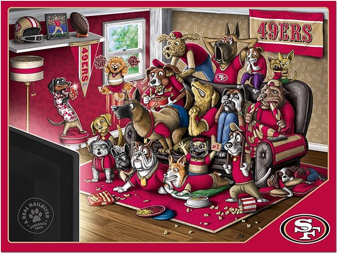 NFL Purebred Fans 500pc Puzzle - A Real Nailbiter - BigGreenBear.com puzzles 14.89 USD Big Green Bear