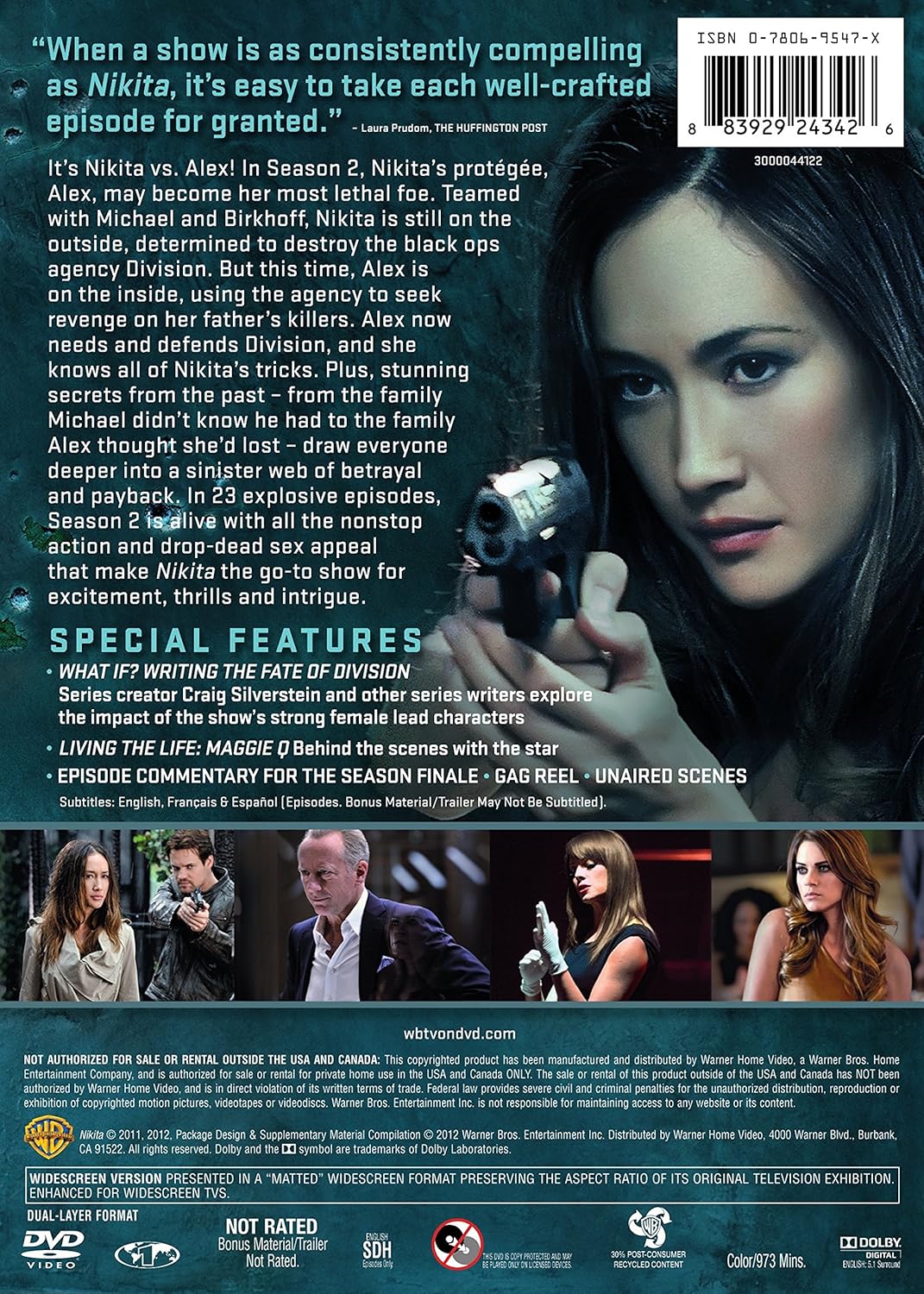 Nikita: The Complete Second Season (DVD, 2012, 5-Disc Set) - BigGreenBear.com tv shows 14.99 USD Big Green Bear