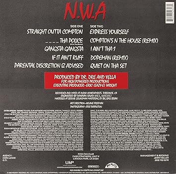 N.W.A - Straight Outta Compton NEW Sealed Vinyl LP Album
