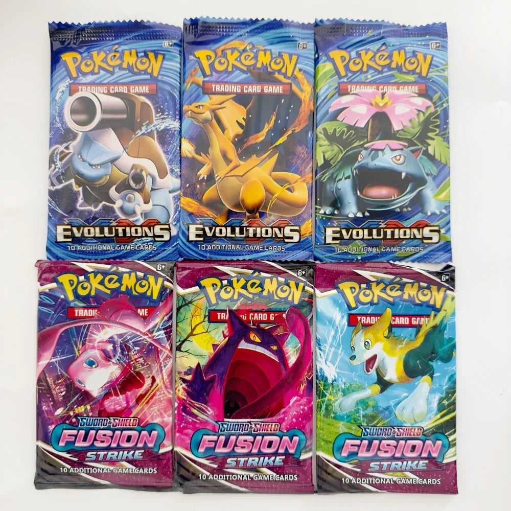 6 Sealed Packs Pokemon Card Packs Evolutions