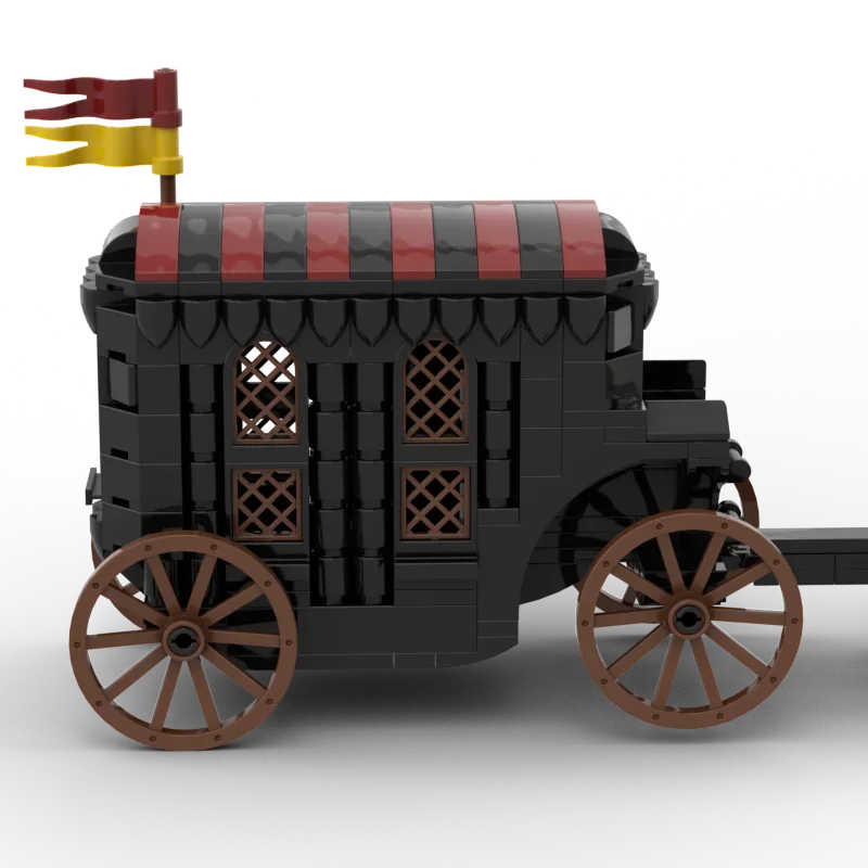 Moc Creative Expert Building Blocks Medieval Model Lion Knight's Carriage - BigGreenBear.com Building Toys 15.45 USD Big Green Bear