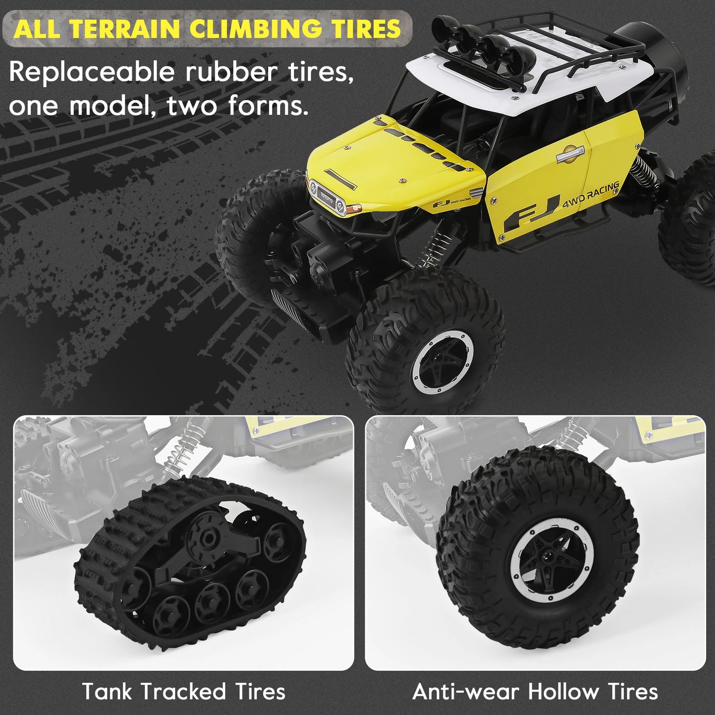 Remote Control Car RC Cars 13inch 40+km/h 4WD Off Road Monster Truck