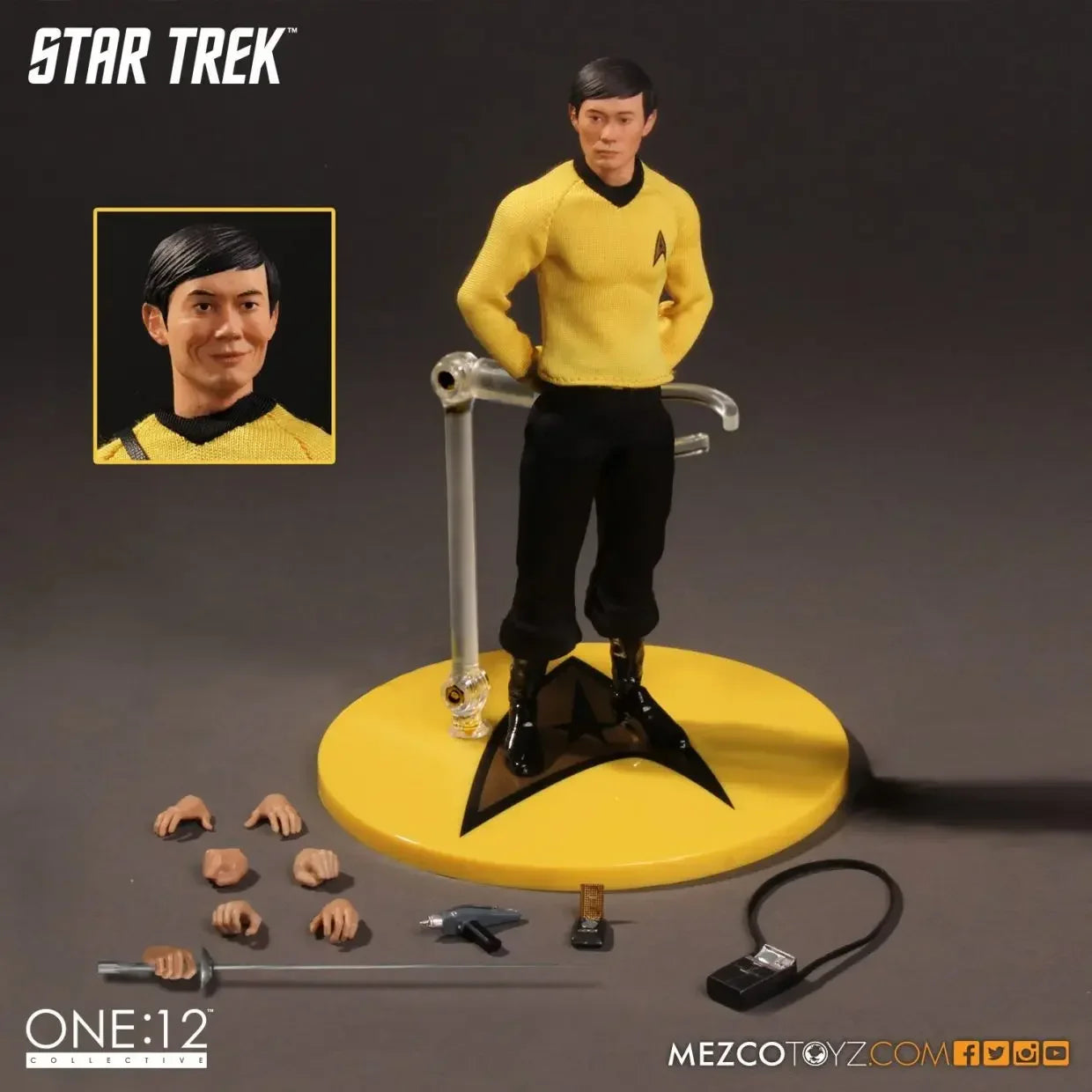 Mezco Toyz Star Trek ONE:12 Collective LIEUTENANT SULU Action Figure