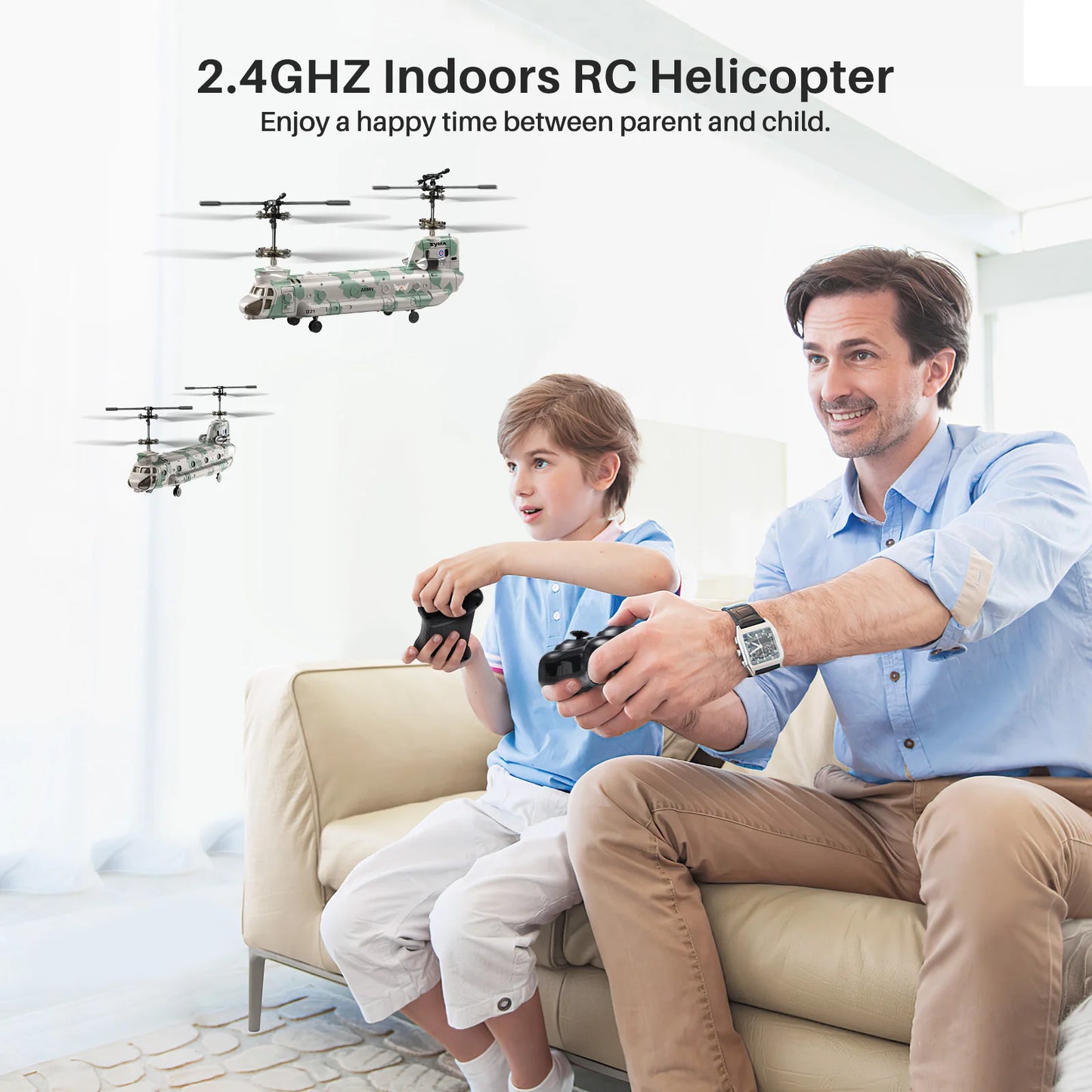 SYMA RC Helicopter Toy, Remote Control Helicopter Q21 Aircraft CH-47