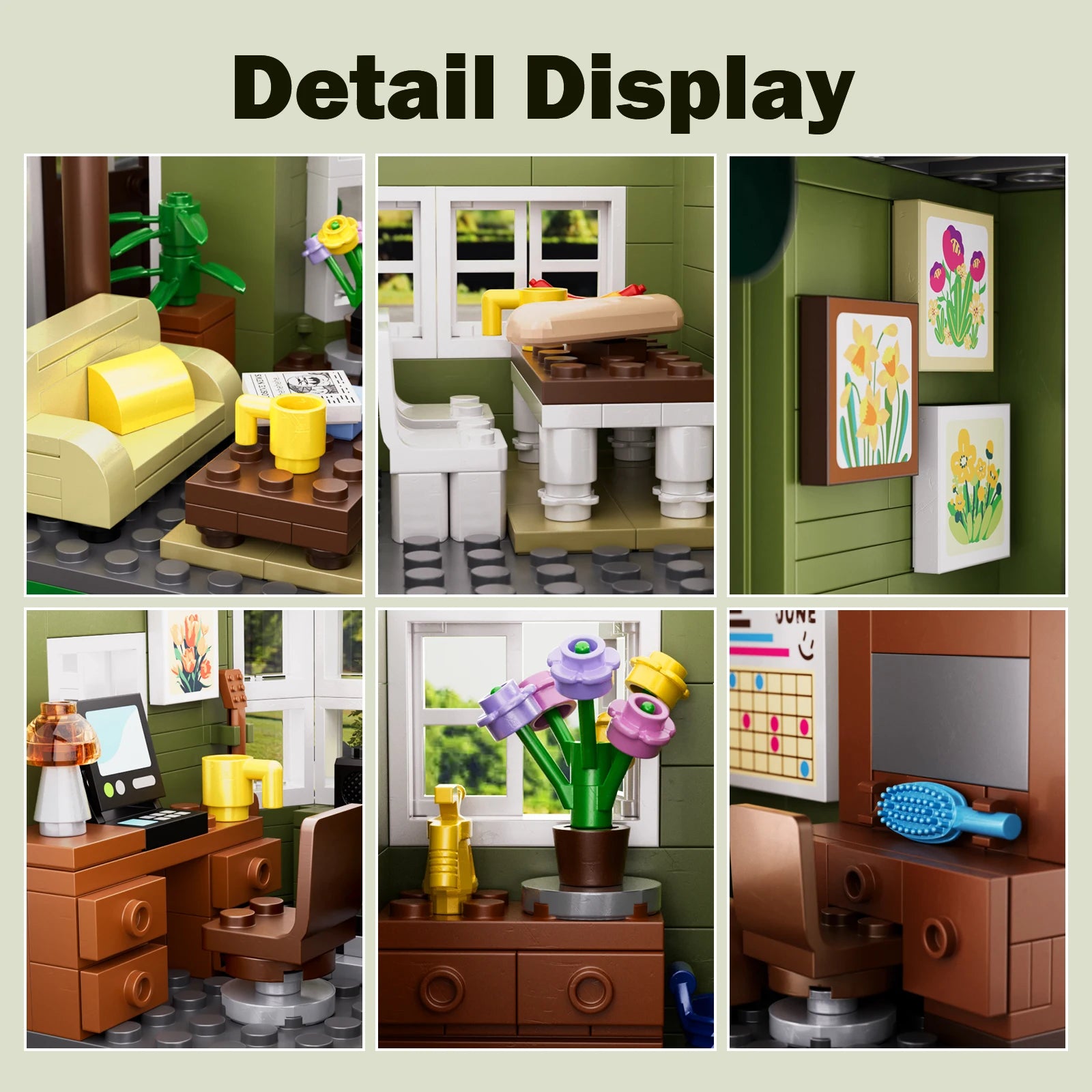 Dunphy House Building Blocks Set Modern Architecture Collection (1176 PCS) -  BigGreenBear.com Building Toys 124.32 USD Big Green Bear