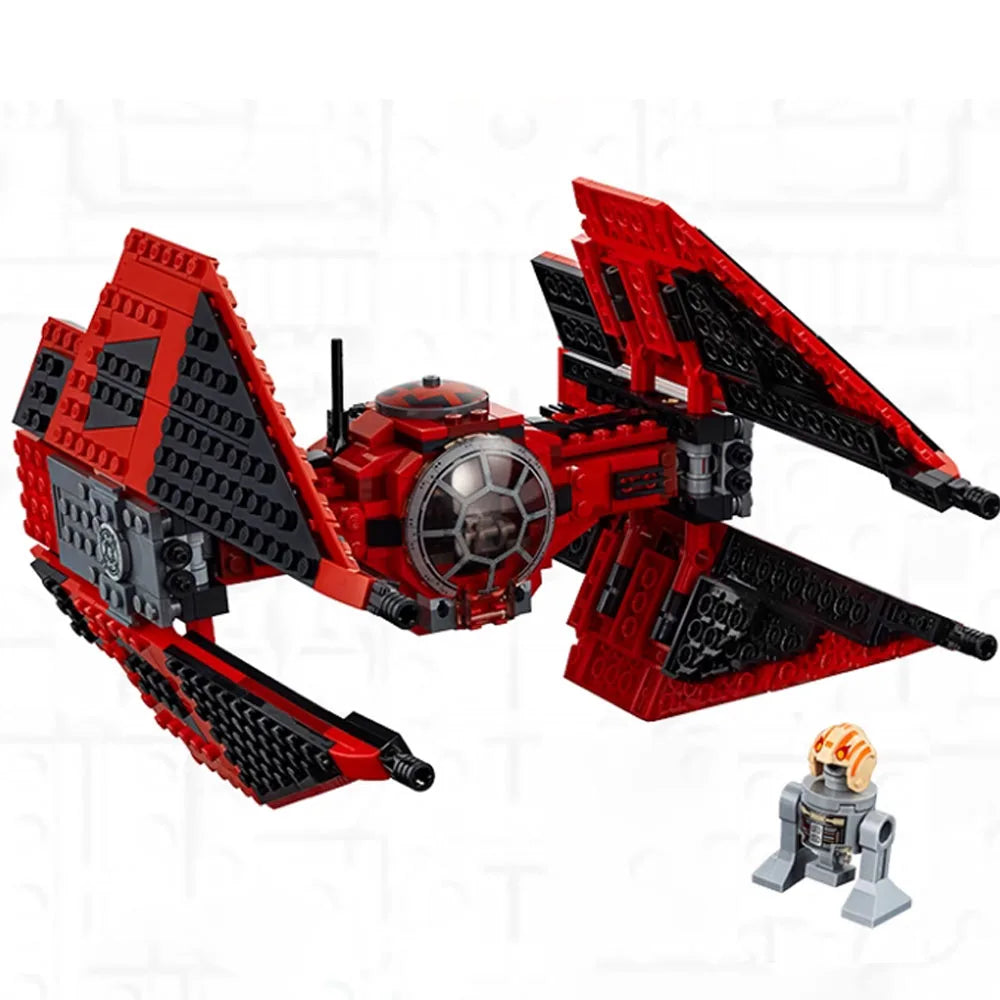 MOC 496Pcs GALAXY Imperial TIE Battle-GNK StarFighters Space Model Building Blocks