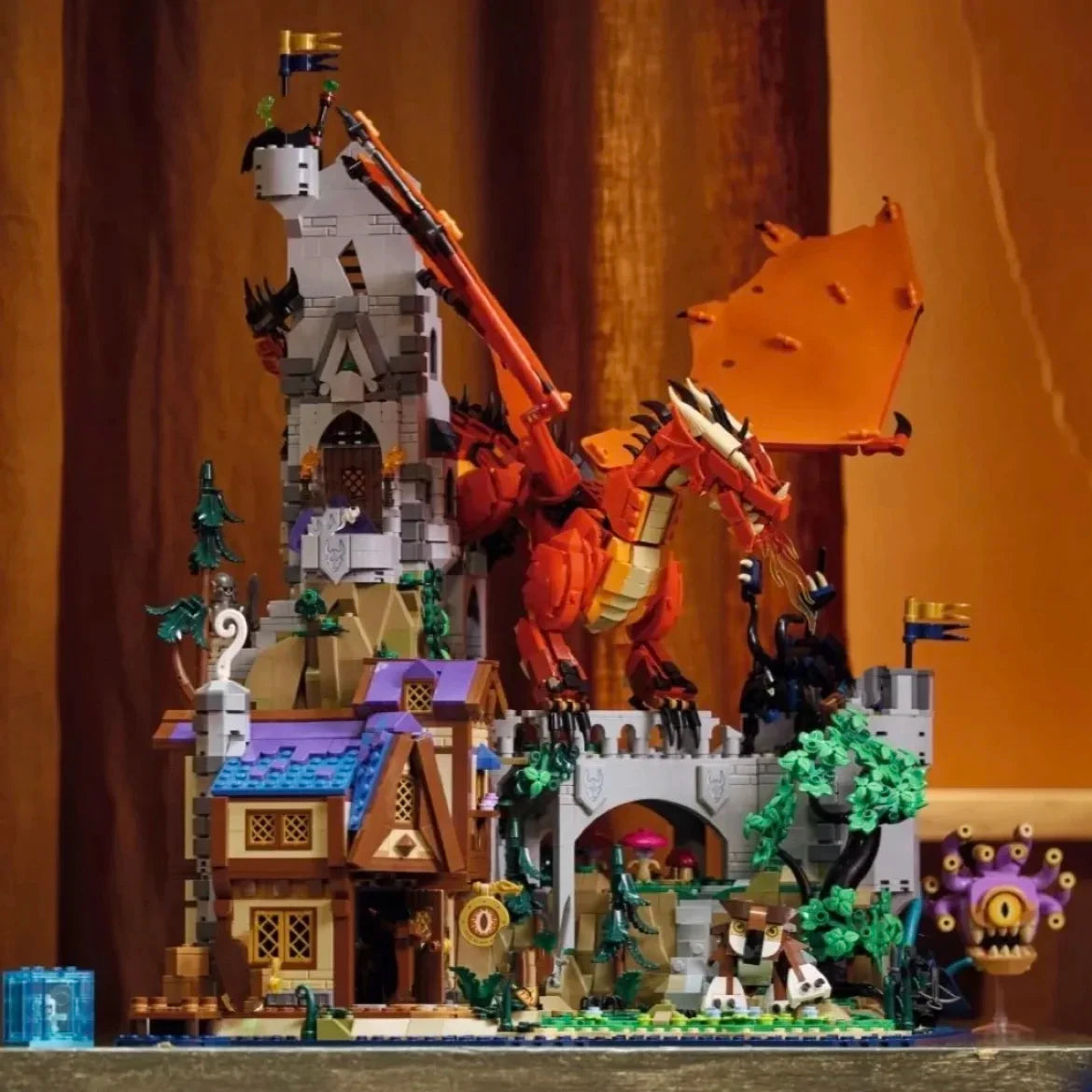 New Ideas 21348 Dungeonsed Red Dragon's Tale Building Blocks