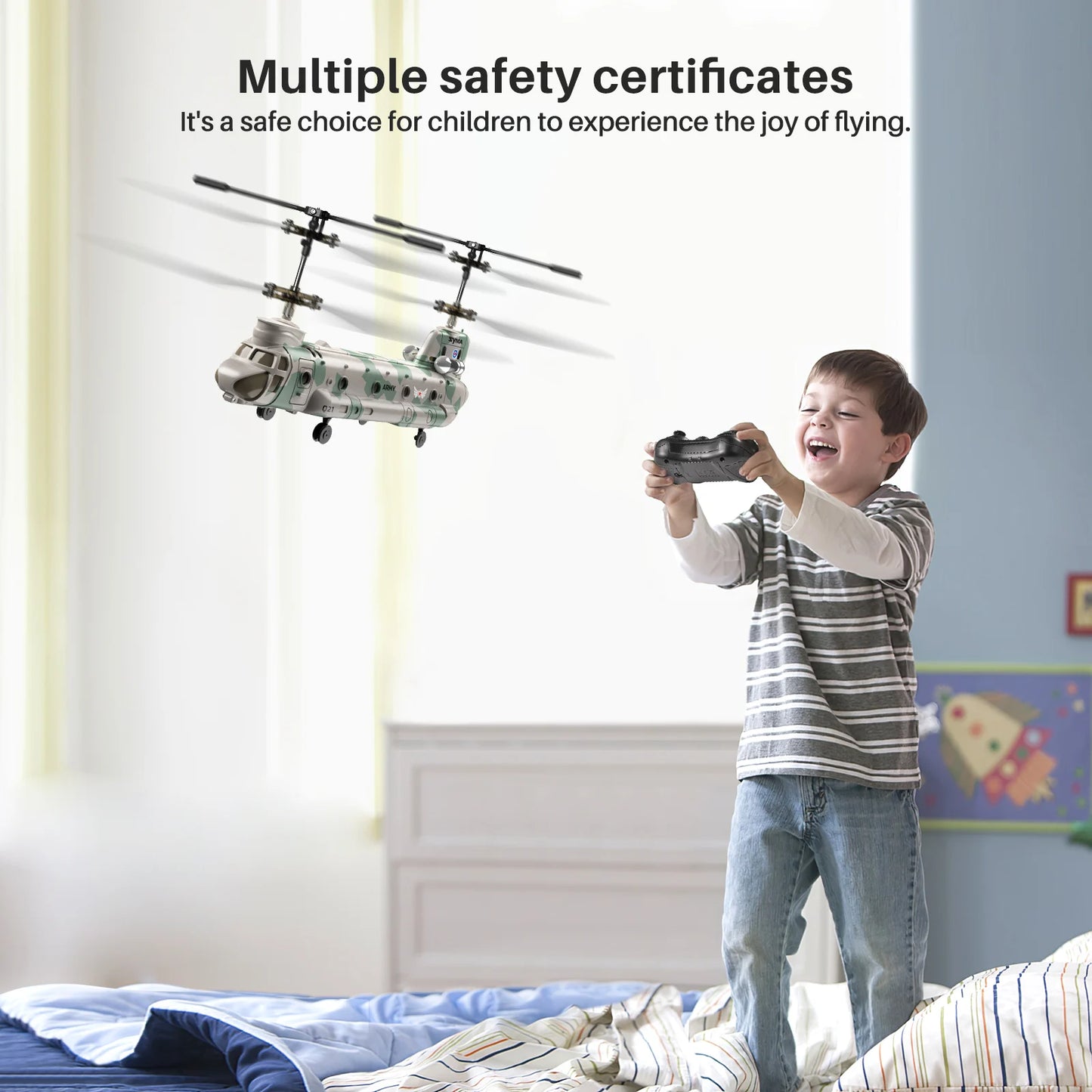 SYMA RC Helicopter Toy, Remote Control Helicopter Q21 Aircraft CH-47