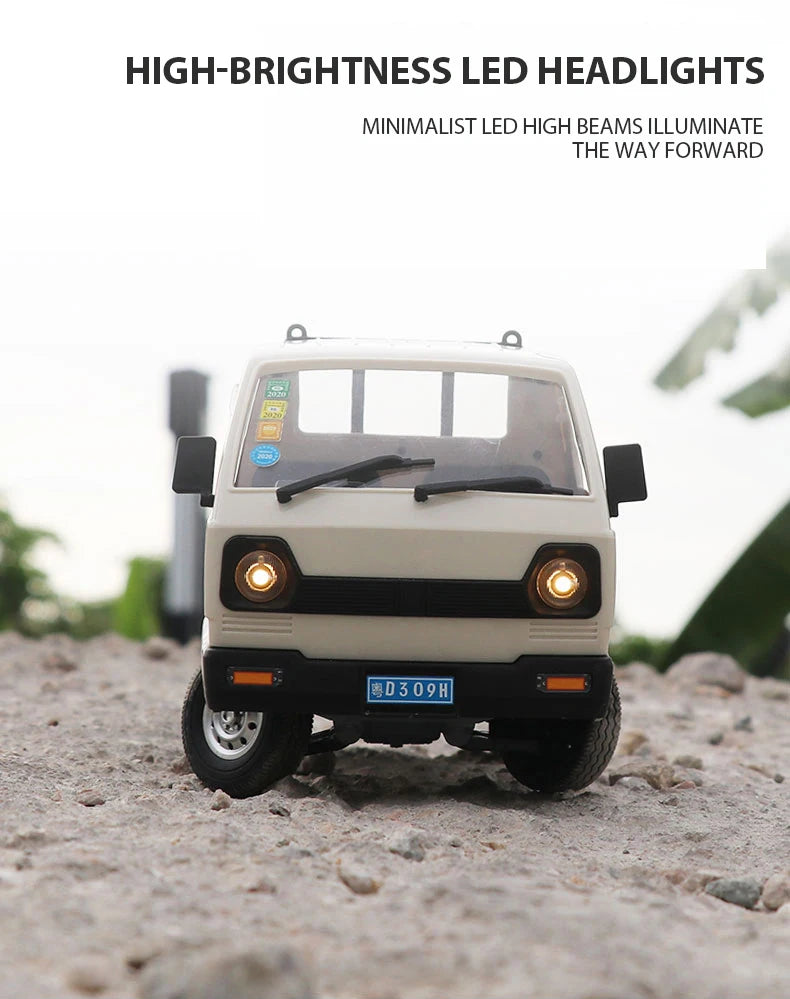 1:16 RC CAR Simulation Drift Climbing Truck LED Light Haul Cargo Remote Control