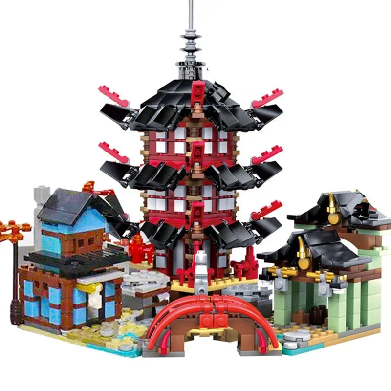 Ninja city Sets airjitzu Temple 737+pcs DIY Building Block