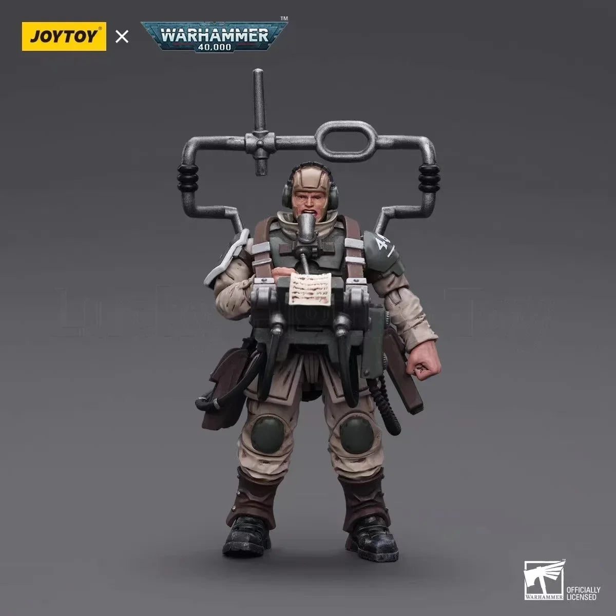 New 1/18 JoyToy Astra Militarum Cadian Command Squad Veteran with Master Vox