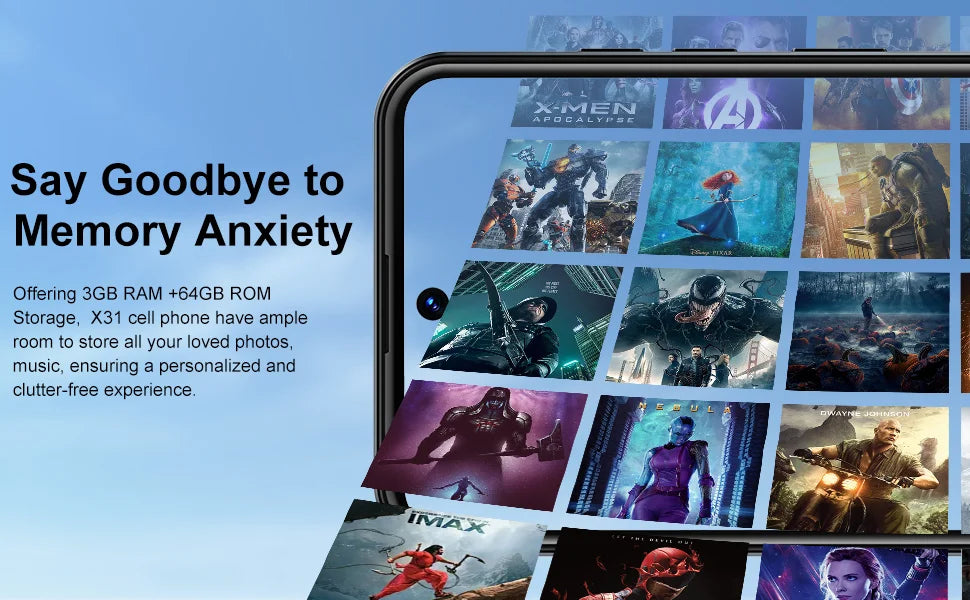 2025 New XGODY Smartphone Android,6.5 inch Screen,3GB+64GB ROM