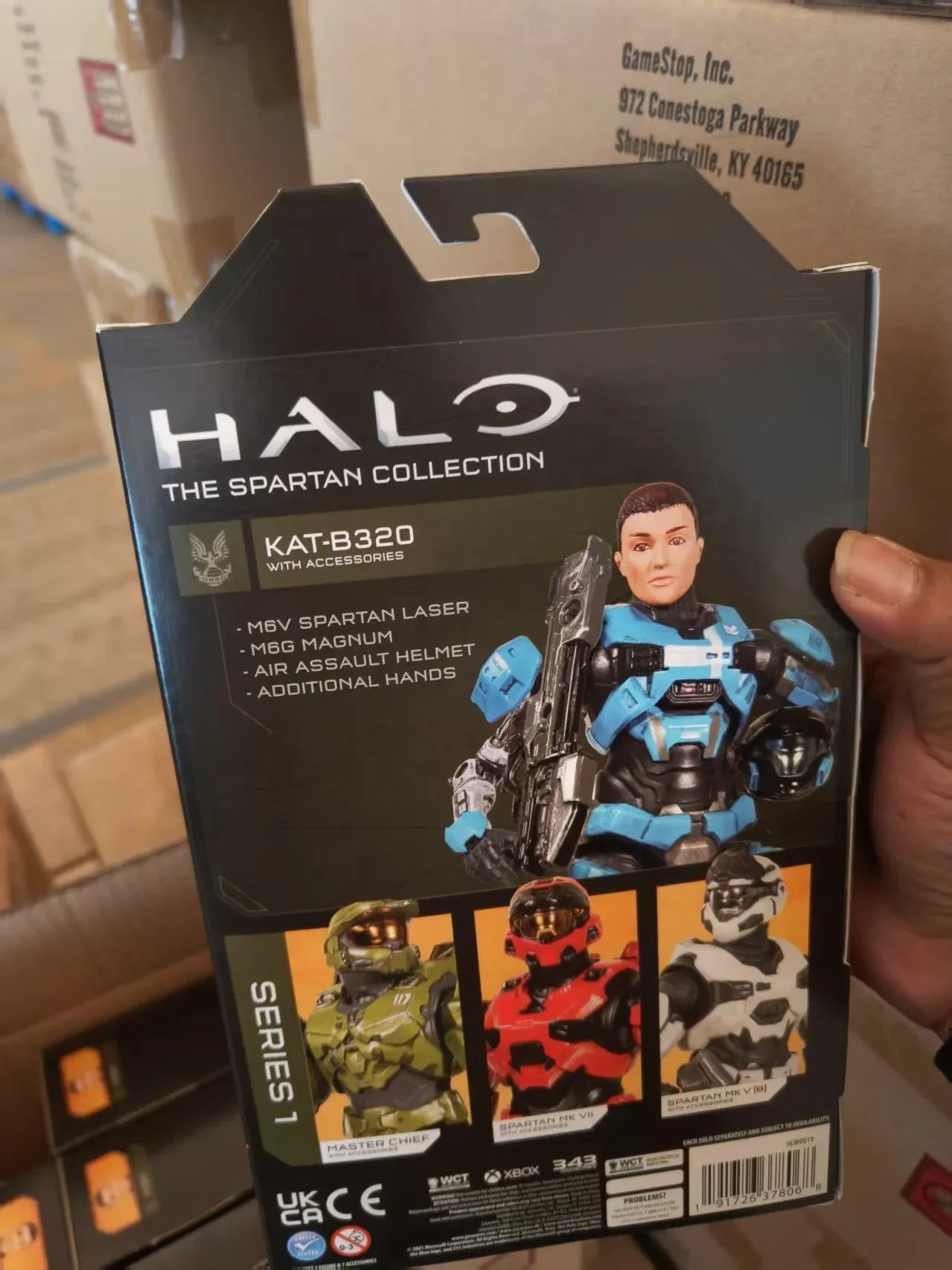 Halo The Spartan Collection Master Chief Action Figure - Box And Accessories