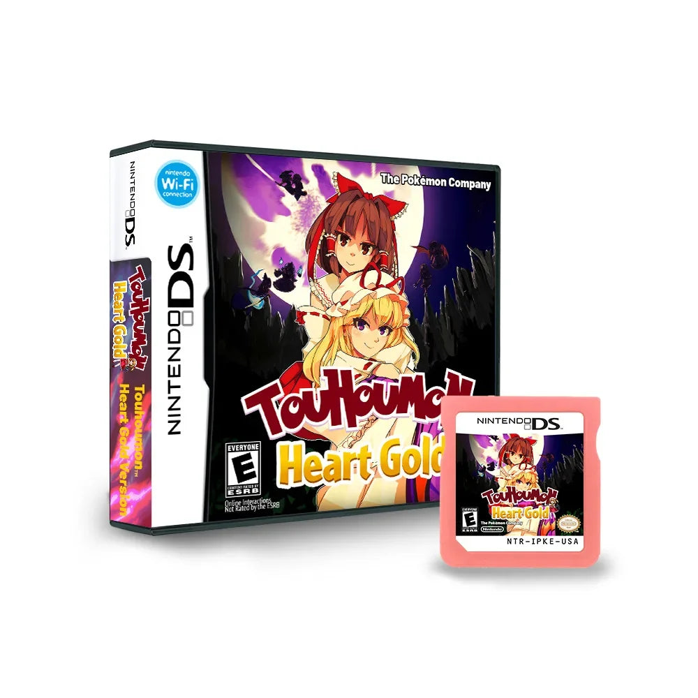 Pokemon R4 US Version English 3DS DS- TOUHOUMON HEART GOLD