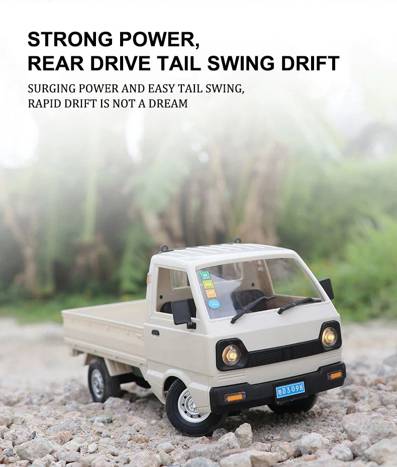 1:16 RC CAR Simulation Drift Climbing Truck LED Light Haul Cargo Remote Control