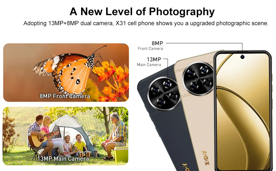 2025 New XGODY Smartphone Android,6.5 inch Screen,3GB+64GB ROM
