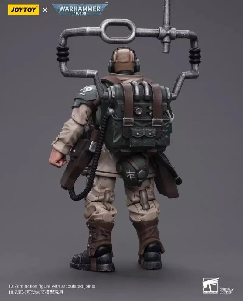 New 1/18 JoyToy Astra Militarum Cadian Command Squad Veteran with Master Vox