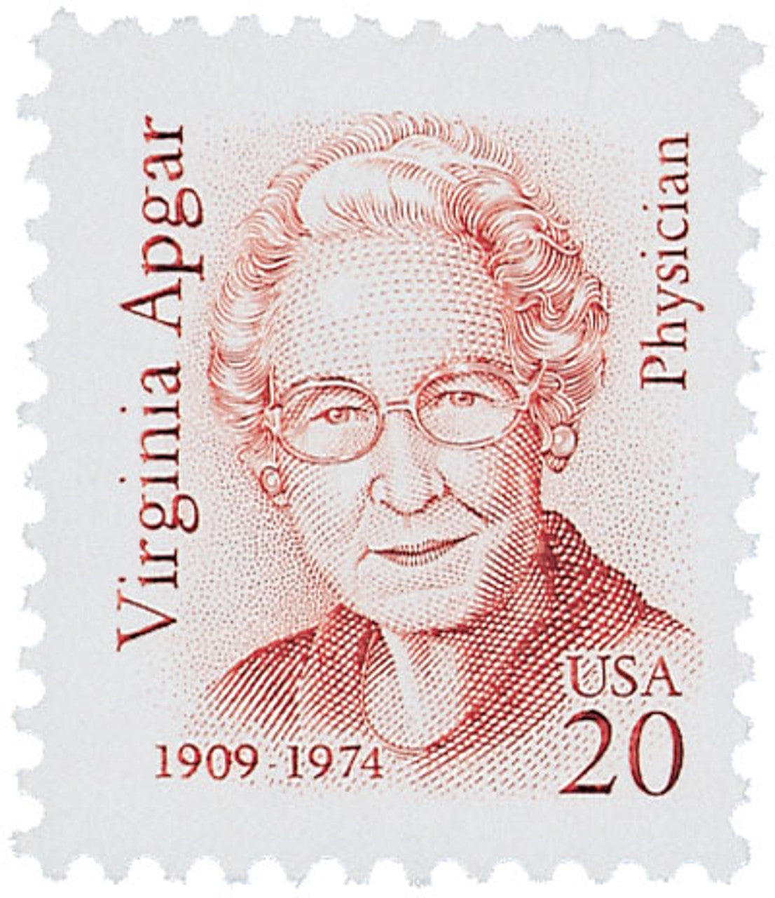 U. S. Stamp Scott#2179 from 1994 - 20c Virginia Apgar - Great Americans - BigGreenBear.com Stamps 0.99 USD Big Green Bear