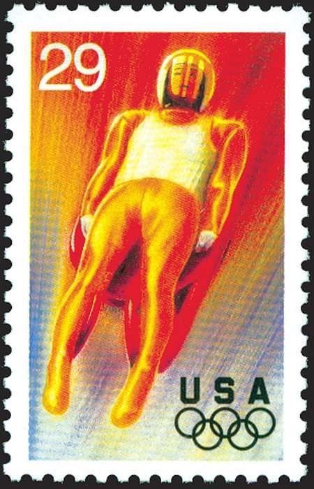 #2808 - 29¢ Luge 1994 - BigGreenBear.com Stamps 0.99 USD Big Green Bear