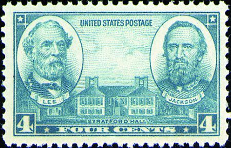 1936 # 788 - 4¢ Lee & Jackson - BigGreenBear.com Stamps 0.99 USD Big Green Bear