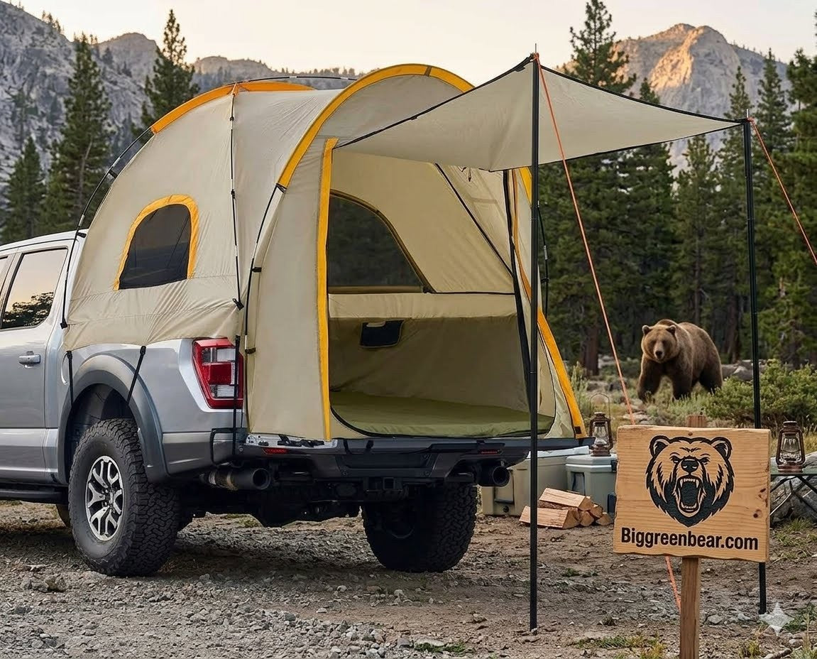F150, Silverado & Ram Bed Tent (5.5'-6.3' Bed) – Big Green Bear