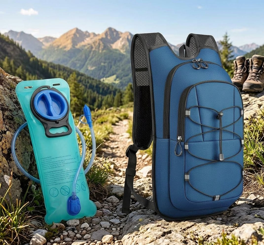backpacks for hiking with water bladder Lightweight Hydration Backpack, Running Backpack 2L Adjustable shoulder/chest/waist straps for different body types. Best Women's Hiking Day Packs