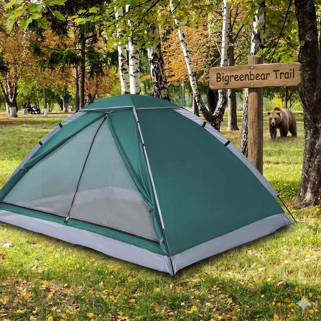 BigGreenBear 2-Person Waterproof Camping Tent – Big Green Bear