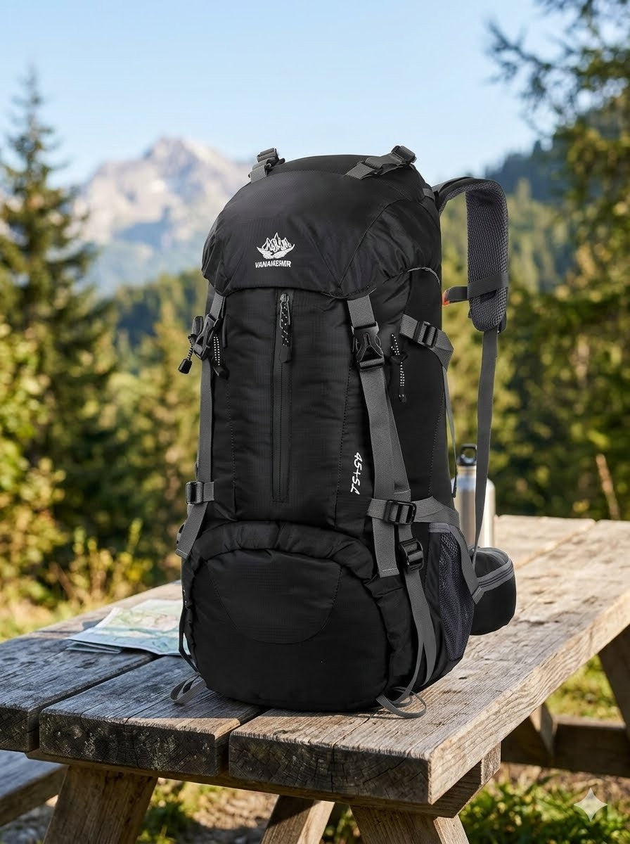50L Waterproof Hiking Backpack with Rain Cover