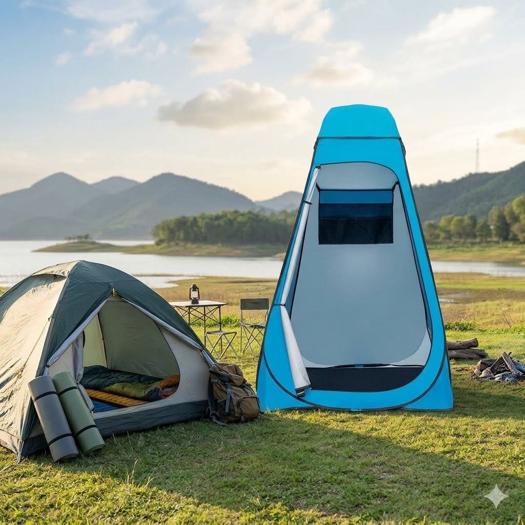 Blue Pop Up Camping Shower & Changing Tent – Big Green Bear