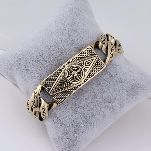 NEW! Men Chain Bracelet Watch Vintage Mayan Style Lind Bracelets Hip Hop Jewelry - BigGreenBear.com jewelry 24.50 USD Big Green Bear