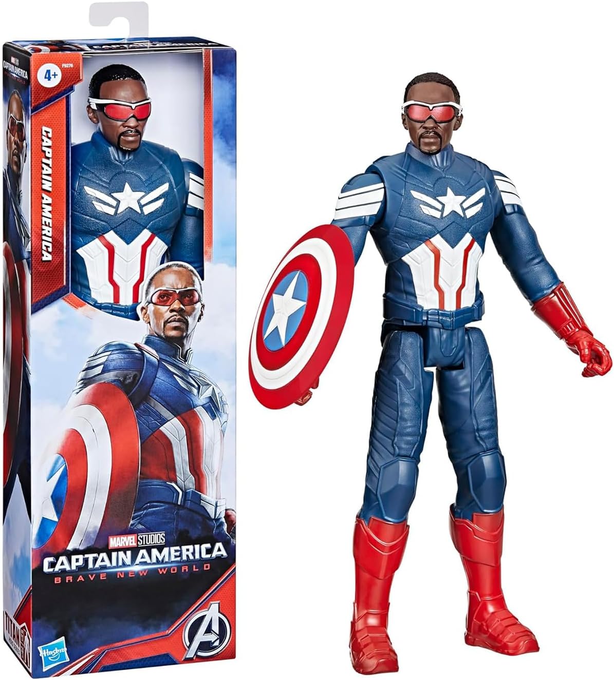 Titan Hero Series, 12-Inch Captain America Action Figure, Super Hero