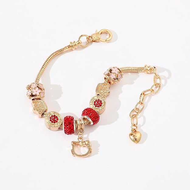 NEW! Cute kawaii anime bracelet, Hello Kitty sweet bow bracelet Jewelry - BigGreenBear.com jewelry 18.99 USD Big Green Bear