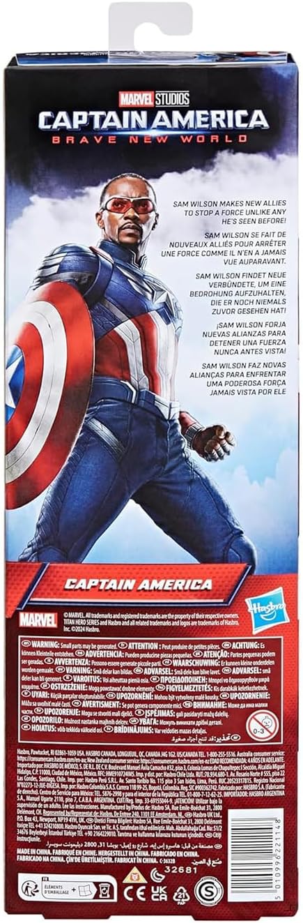 Titan Hero Series, 12-Inch Captain America Action Figure, Super Hero