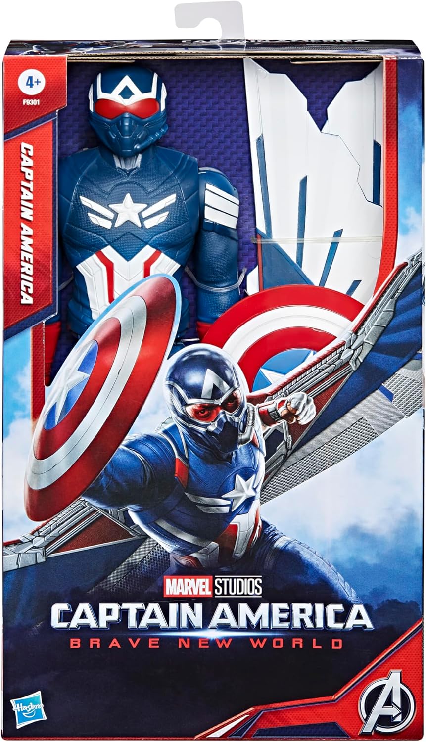 Captain America Brave New World, 12-Inch Deluxe Action Figure, Shield & Accessories