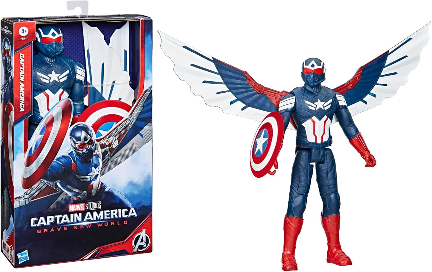 Captain America Brave New World, 12-Inch Deluxe Action Figure, Shield & Accessories
