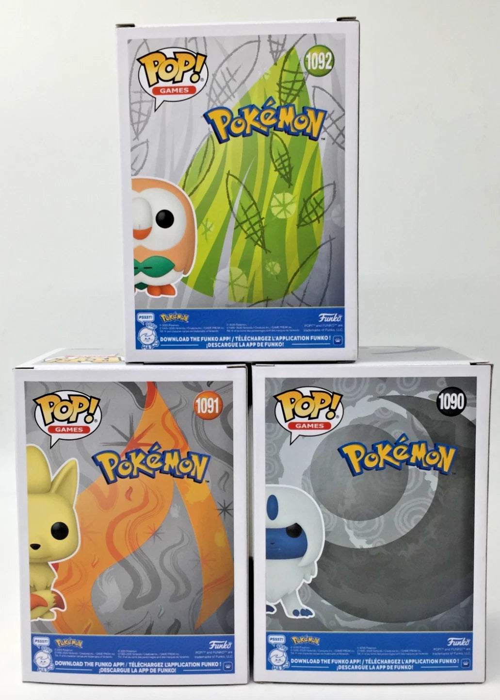 Funko Pop! Pokémon Absol #1090 Ninetales #1091 Rowlet #1092 Set of 3 -  BigGreenBear.com FUNKO POP 49.99 USD Big Green Bear