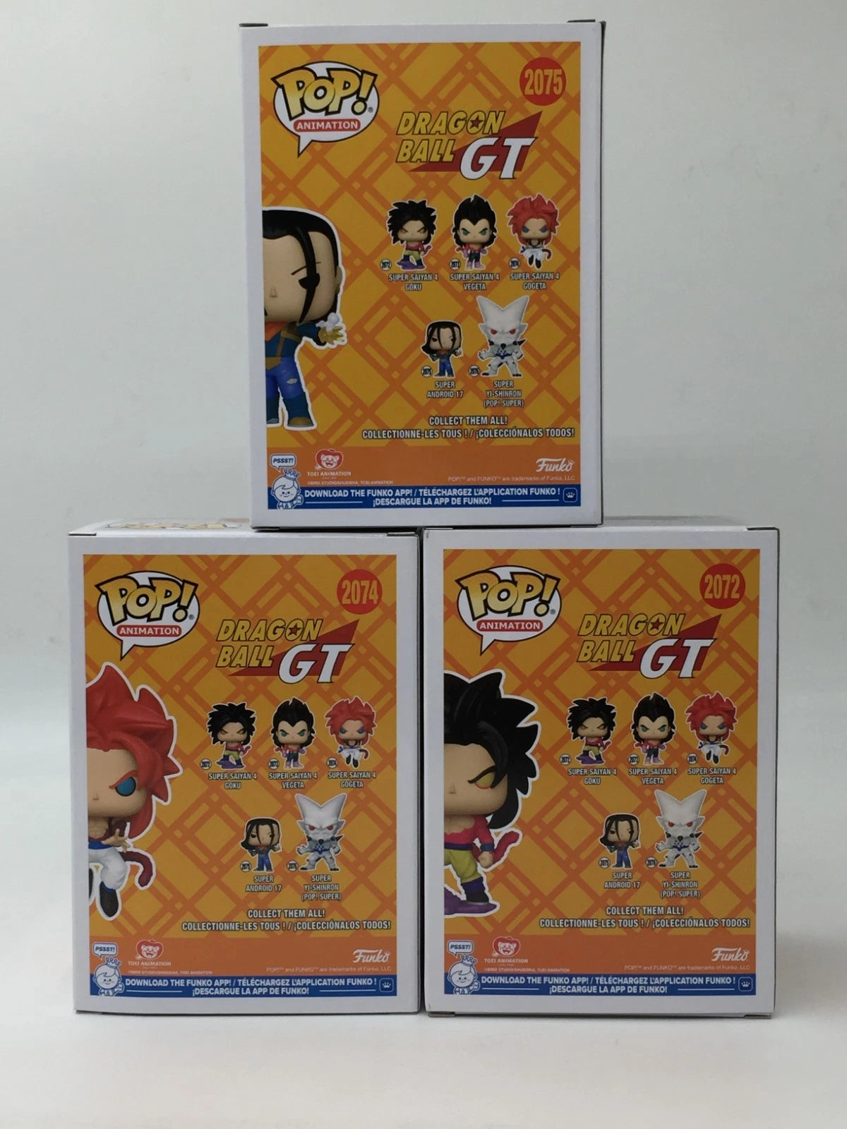 Funko Pop! Dragon Ball GT Goku #2072 Gogeta #2074 Android 17 #2075 Set of 3 -  BigGreenBear.com Pokemon card 49.99 USD Big Green Bear