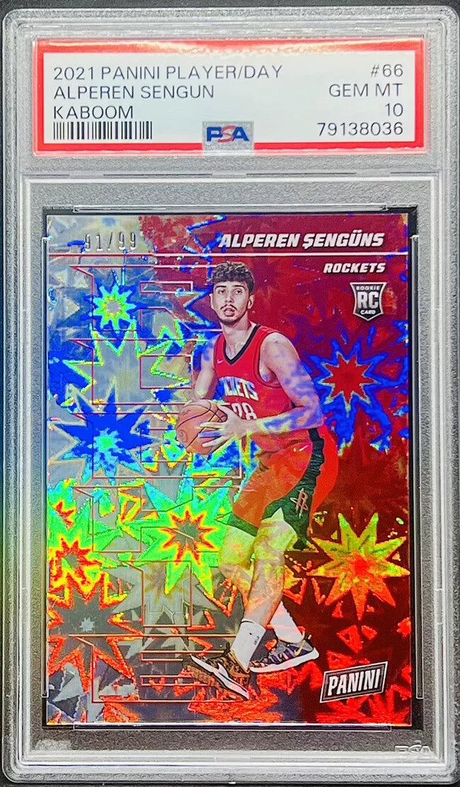Alperen Sengun 2021-22 Panini Player of the Day Kaboom #66 Rookie RC /99 PSA 10 - BigGreenBear.com Basketball cards 569.00 USD Big Green Bear