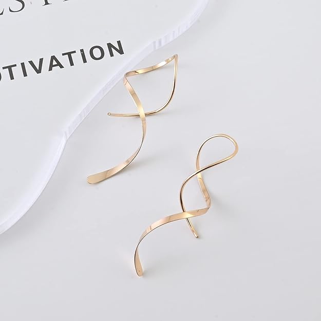 Handmade Spiral Threader Earrings 925 Sterling Silver Hypoallergenic