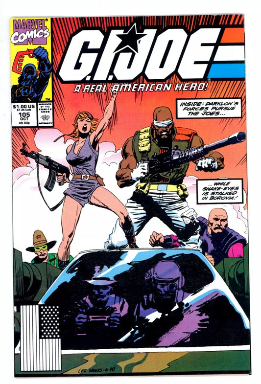 G.I. Joe, A Real American Hero 105 - Marvel Comics 1990 -  Marvel Comic 26.50 USD Big Green Bear