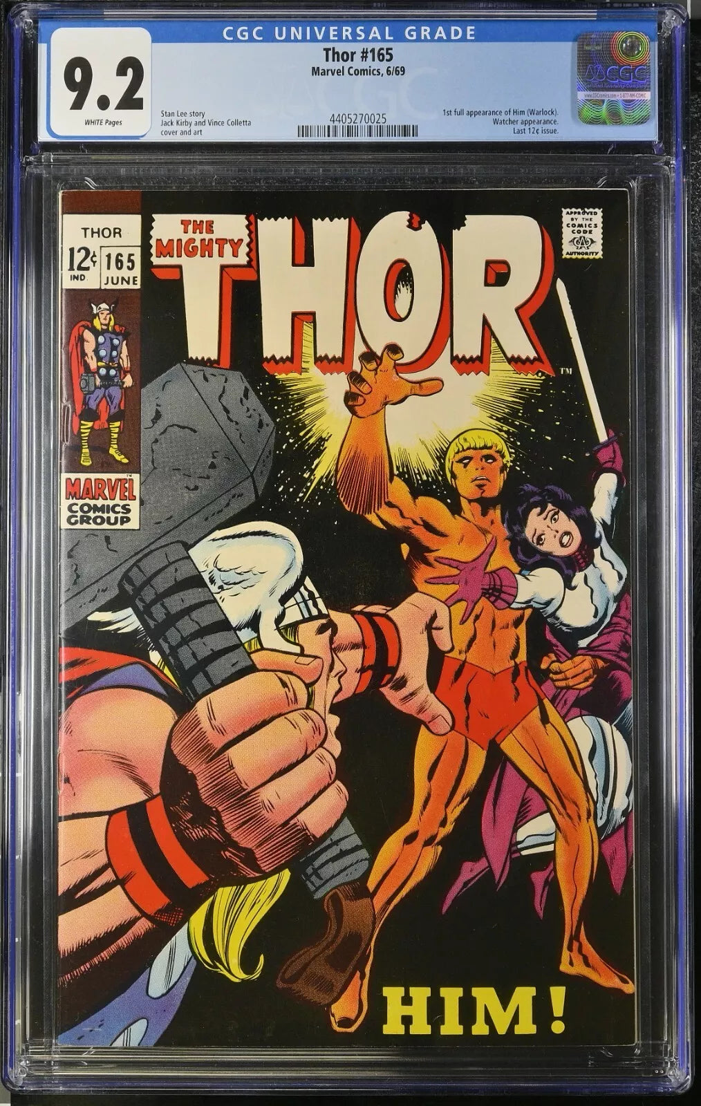 Thor #165 CGC Graded 9.2 (1969) - BigGreenBear.com Comic 1489.00