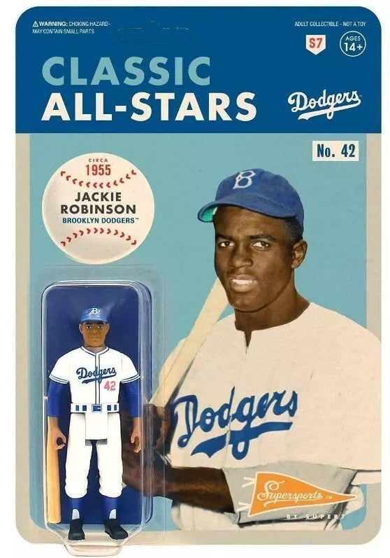 Jackie Robinson (Los Angeles Dodgers) MLB Action Figure - BigGreenBear.com Action Figure 9.99 USD
